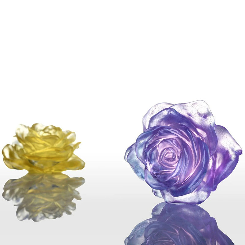 Crystal Rose Flower, "Amorous World"