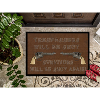 Tresspassers Non-Slip Indoor Doormat