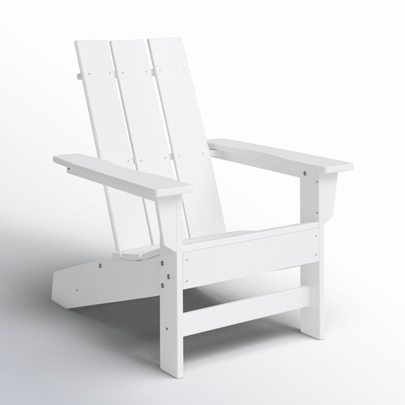 Chaise Adirondack en PEHD toutes saisons Ratcliff, Blanc