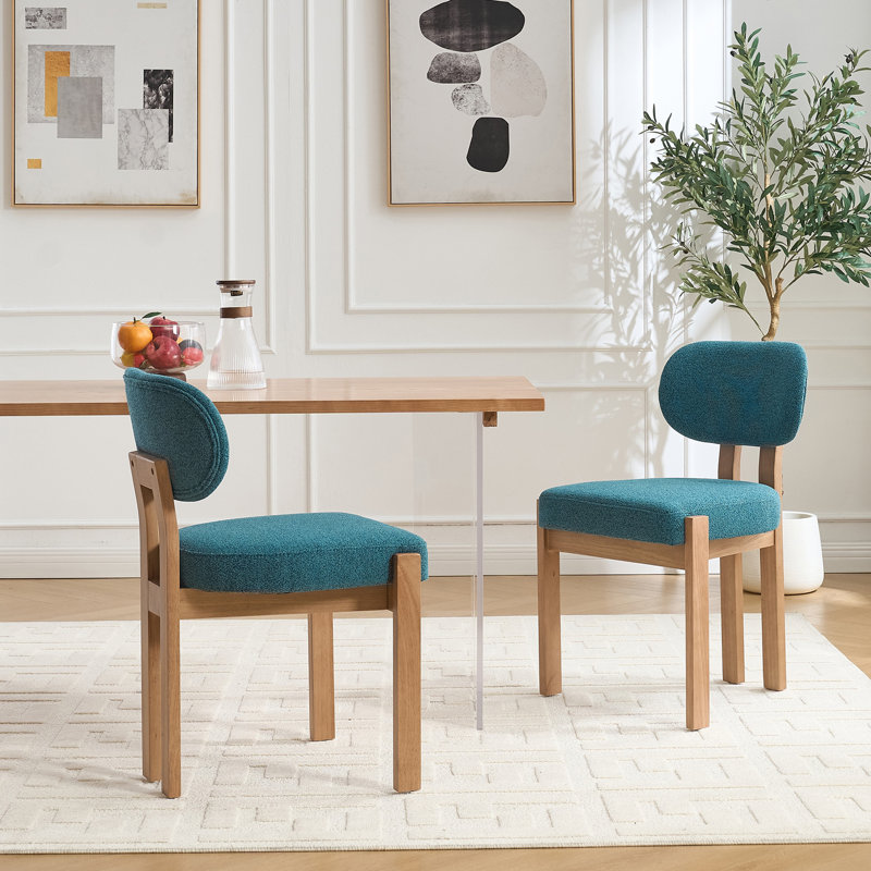 Ensemble de chaises d'appoint 32 po H (ensemble de 2), Bleu sarcelle