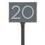 Floating 1-Line Lawn Address Sign-669034564-669038259-659383323