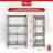 4 Tier Multipurpose Folding Storage Organizing Rack with Wheels
