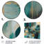 Vivid Emeral and Gold Contours Circles I - formes abstraites, art mural en métal-1669052778