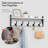 29" Coat Rack Wall Mount with Shelf, Entryway Wall Hooks with Shelf, Coat Hangers for Bathroom-143127655