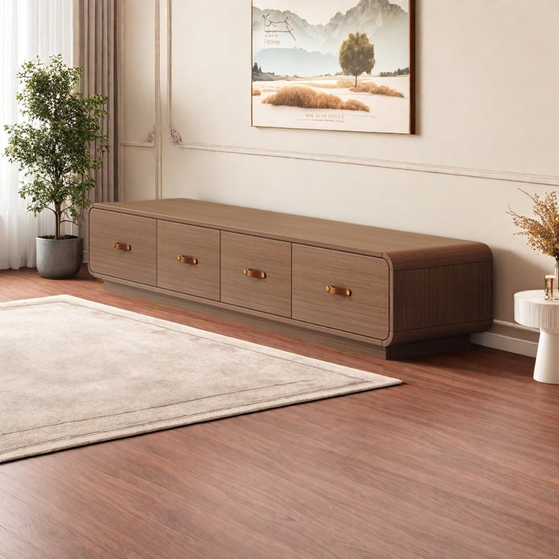 Support oriental en bois massif, H 12,6 po x L 70,87 po x l 15,75 po