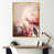 Toile avec cadre flottant or
