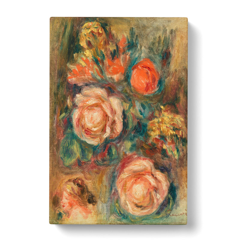 Bouquet of Roses by Pierre-Auguste Renoir - Wrapped Canvas Painting, 76cm H x 50cm W x 3cm D