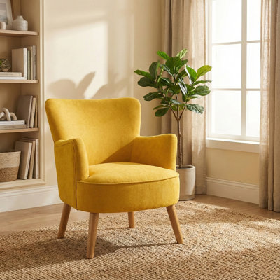 Acevedo Upholstered Plain Weave / Muslin Armchair