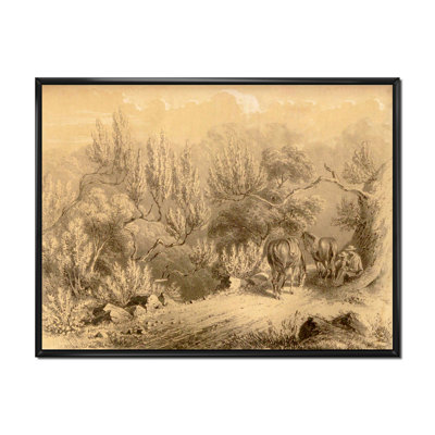 Vintage Cowboys in the West - peinture sur toile
