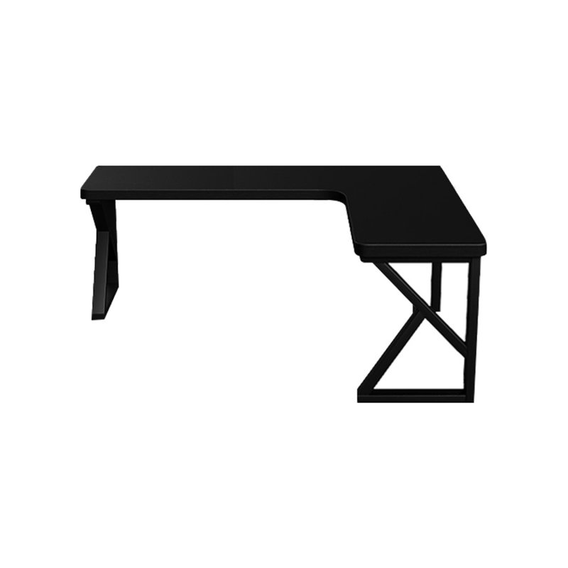Bureau d'écriture rectangulaire en bois massif noir, H 29,53 po x l 62,99 po x P 39,37 po, Orienté à droite