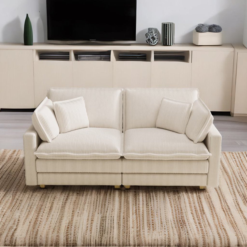 Canapé modulaire 2 places, Beige