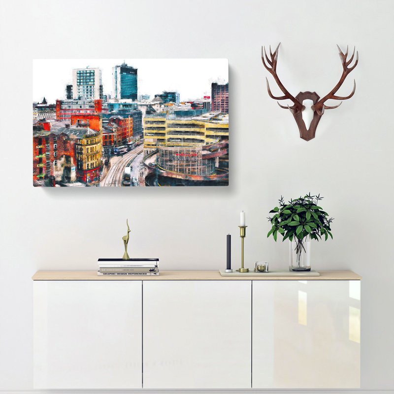 The Manchester Skyline - Wrapped Canvas, 40cm H x 60cm W x 3cm D