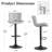 Swivel Height Adjustable Bar Stools Faux Leather Upholstered Counter Stools With Metal Frame-662277685