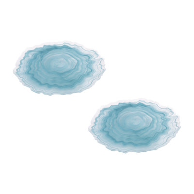 Ensemble de 2 assiettes en verre Marlee