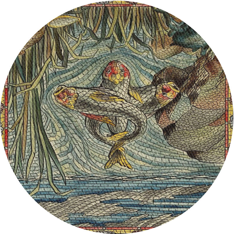 Overholt Indoor Rug, Round 6'