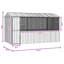 230cm Steel Floor Bird Cage