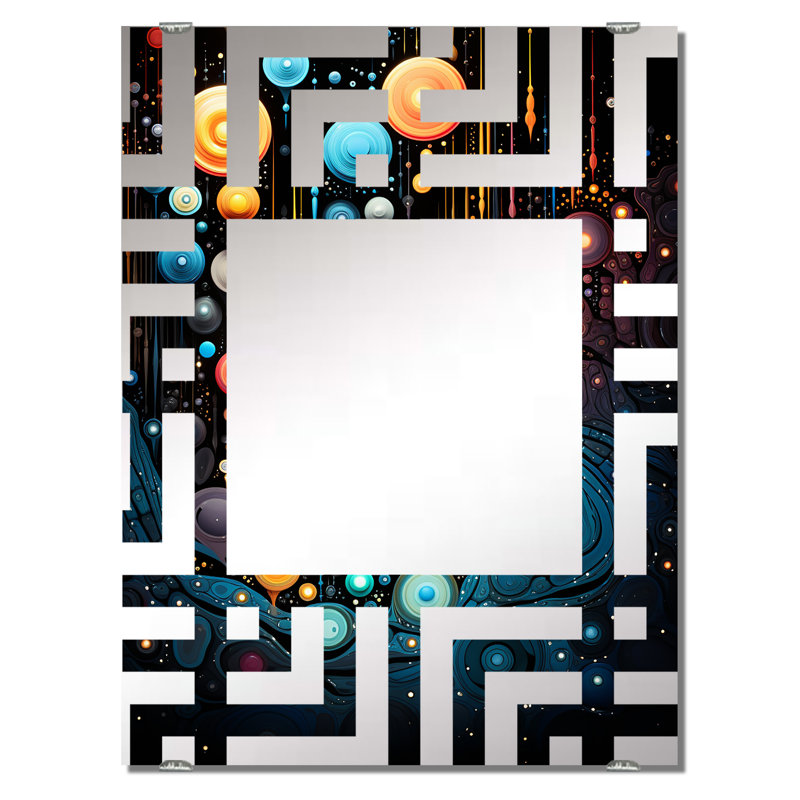 Arjanae - Miroir fantaisie, décoration murale MIR133731, 32 po x 24 po