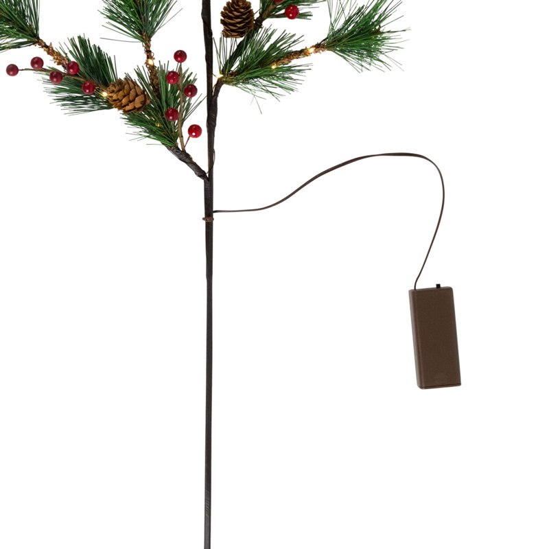 Faux Berry/Pine Branch