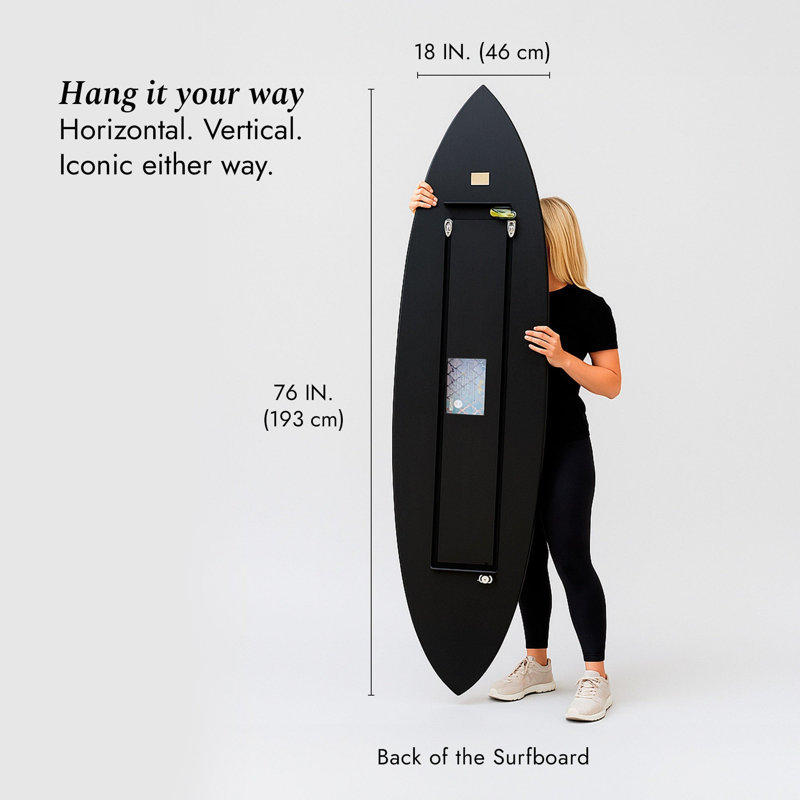 Katy Hirschfeld - Loose Parts Surfboard Flat Acrylic by Oliver Gal