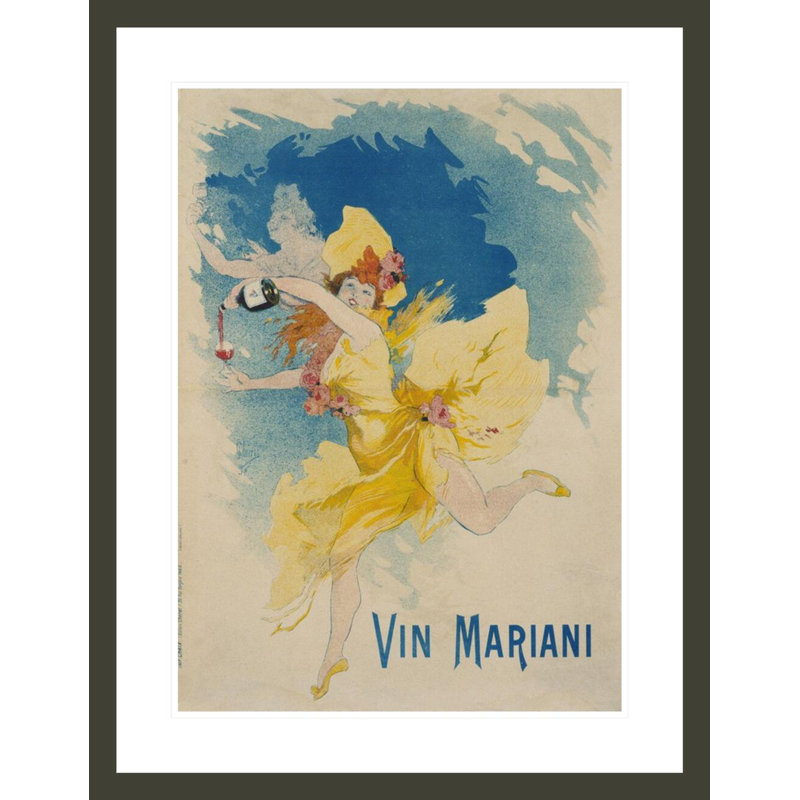 «Vin Mariani», affiche par Jules Chéret, impression giclée sur cadre, H 29,5 po x l 22,9 po