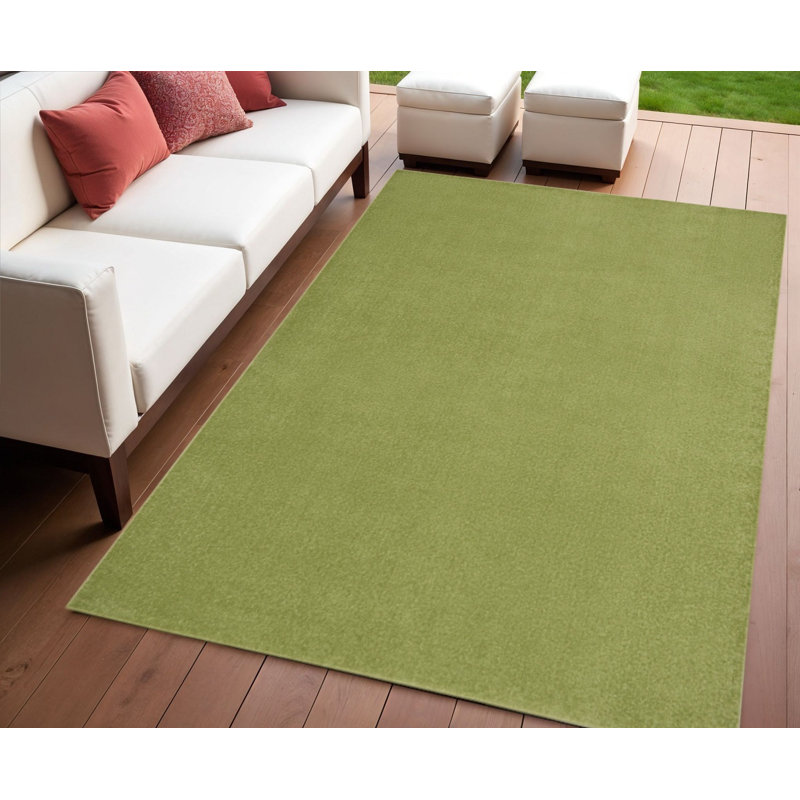 Tapis vert intérieur antidérapant vert, Tapis de couloir de 4 pi x 6 pi