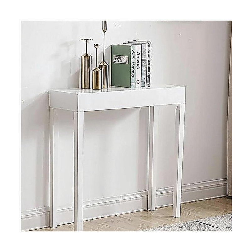 Console moderne, canapé Amy, blanc