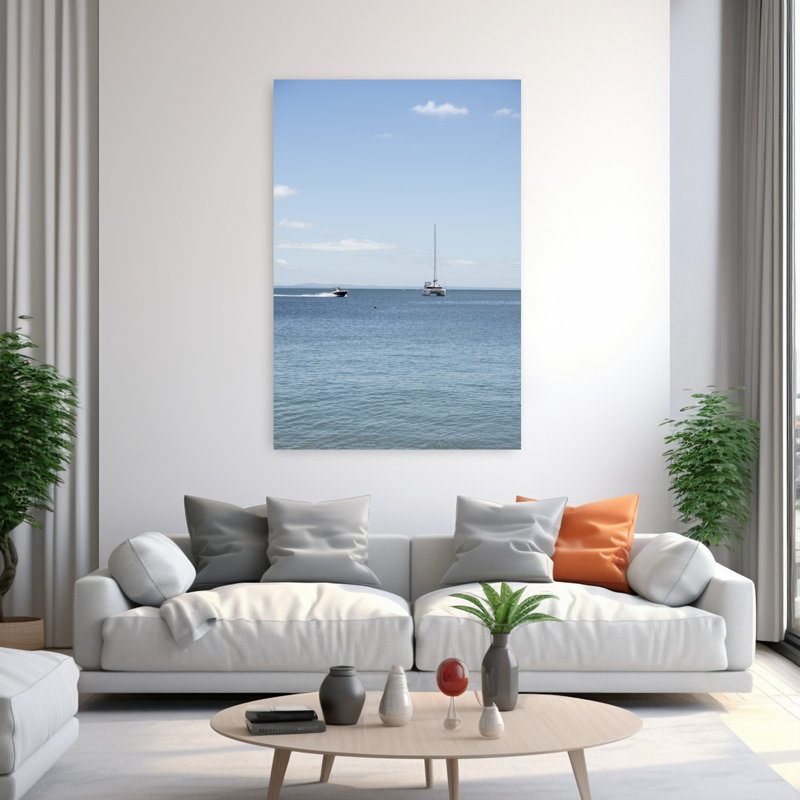 Art contemporain, art côtier d'été, H 60 po x l 40 po