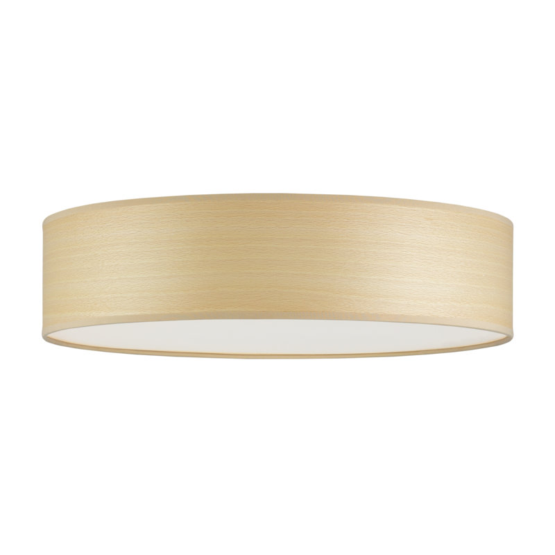 Tsuri Wood Flush Mount, 10 cm H x 40 cm W x 40 cm D, White Beech