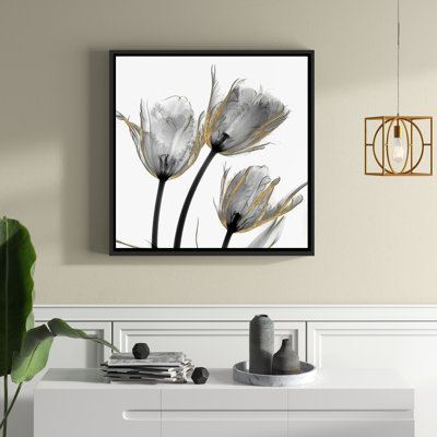 " Gold Embellished Tulips 2 " by Albert Koetsier Painting Print