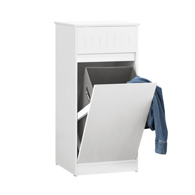 Wood Cabinet Laundry Hamper