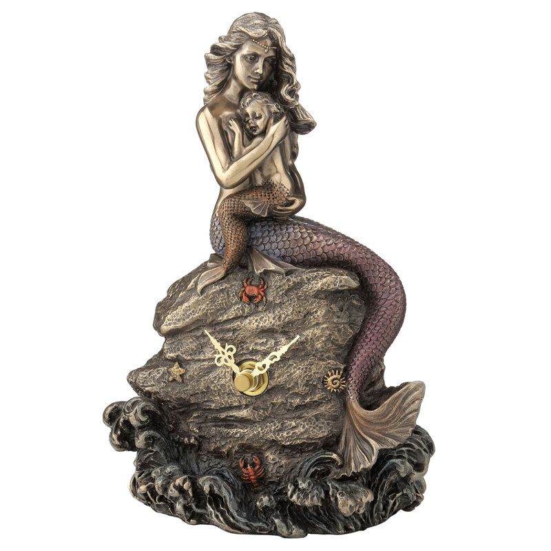 7.87 Decorative Clock Bronzer Poly Resin