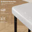 24.6'' Bar Stools, Premium Faux Leather Barstools with Irregular Legs