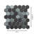 Eterna Hexx 2" x 2" Glass Mosaic Floor and Wall Tile-98413723