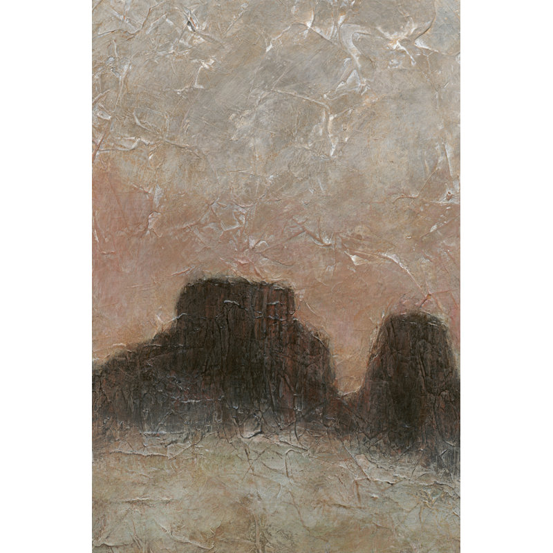 Misty Morning Mesa II by Renée W. Stramel - Wrapped Canvas Painting, 46cm H x 30cm W