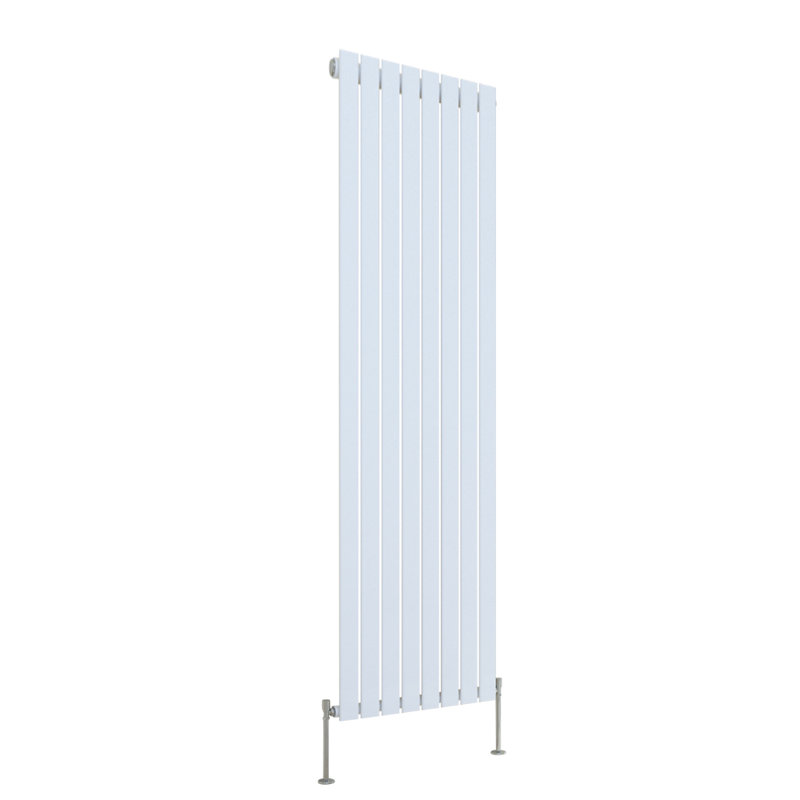 Shonnard Vertical Single Flat Panel Radiator, Gloss White, 180cm H x 54.4cm W