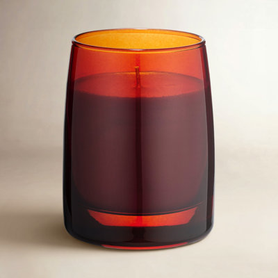 Bougie en verre dorée
