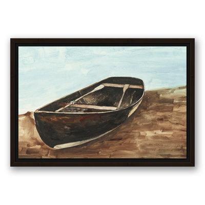 " Canoe Painting Lake House "