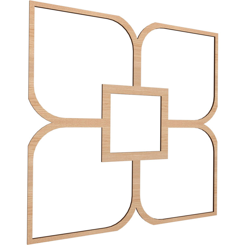 Charpente de plafond décorative Olivia, Noyer blanc, H 39 po x l 39 po x P 0,375 po