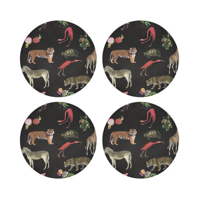 Exotix Vegan Leather Round Placemats