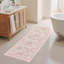 Tapis lavable rétro antidérapant (rose)-1137394550