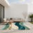 Midnight Cascade Indoor And Outdoor Area Rug-1065694460