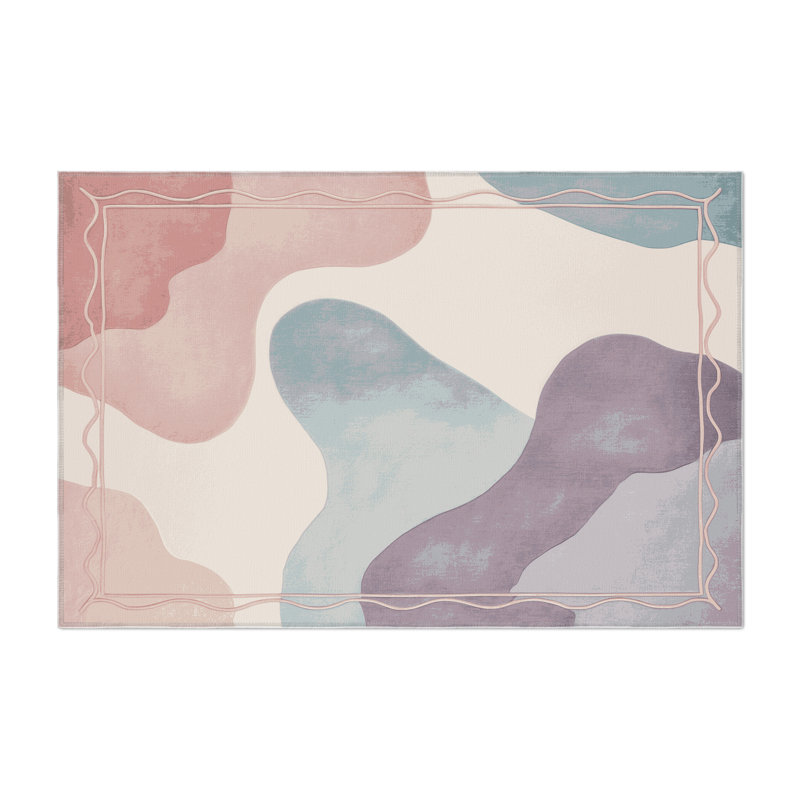 Dewdrop Pools Indoor And Outdoor Area Rug, Rectangle 4' x 6'
