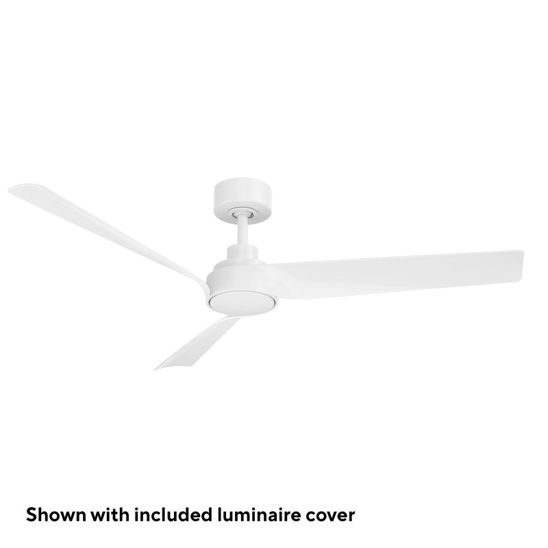 Chill Indoor/Outdoor 3-Blade Smart Ceiling Fan With Integrated Dimmable LED Light and Bluetooth Remote Control Included, Selectable Color Temperature (2700K, 3000K, 3500K, 4000K)