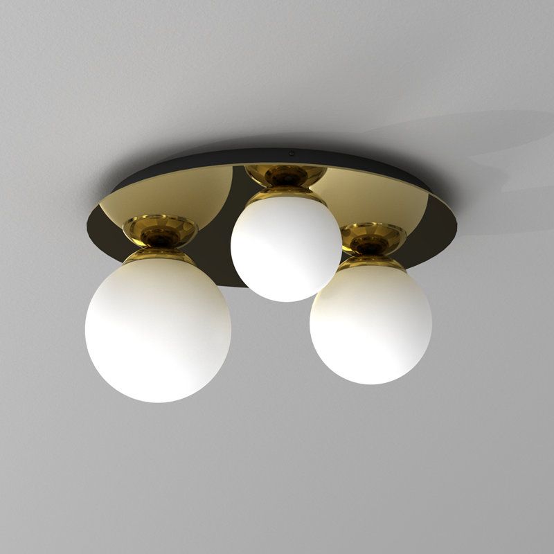 Plato Glass Flush Mount
