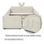 Structure de lit pour enfant rembourrée avec rails de sécurité et rangement, lit plateforme avec tête de lit et garde-corps Boucle, beige, lit double-1213539956-1213539959