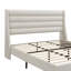 Lit plateforme tapissier avec vagues