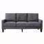 Canapé Modern Living Furniture en tissu gris foncé-117248129