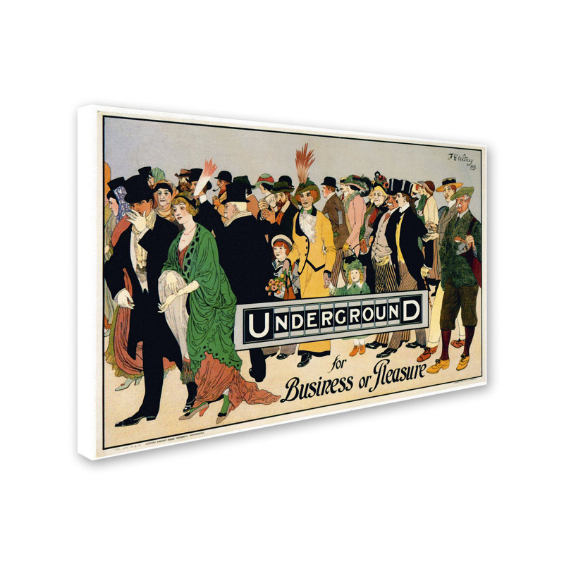 « Underground Business » par vintage Apple-impression sur toile, H 12 po x l 19 po
