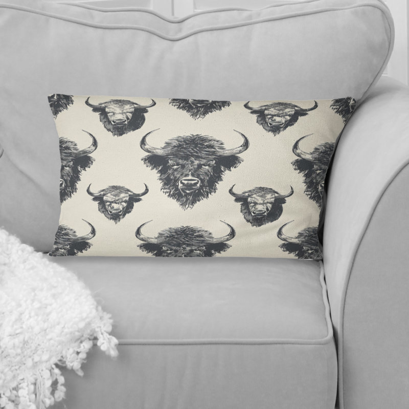 Coussin ivoire ivoire Buffalo