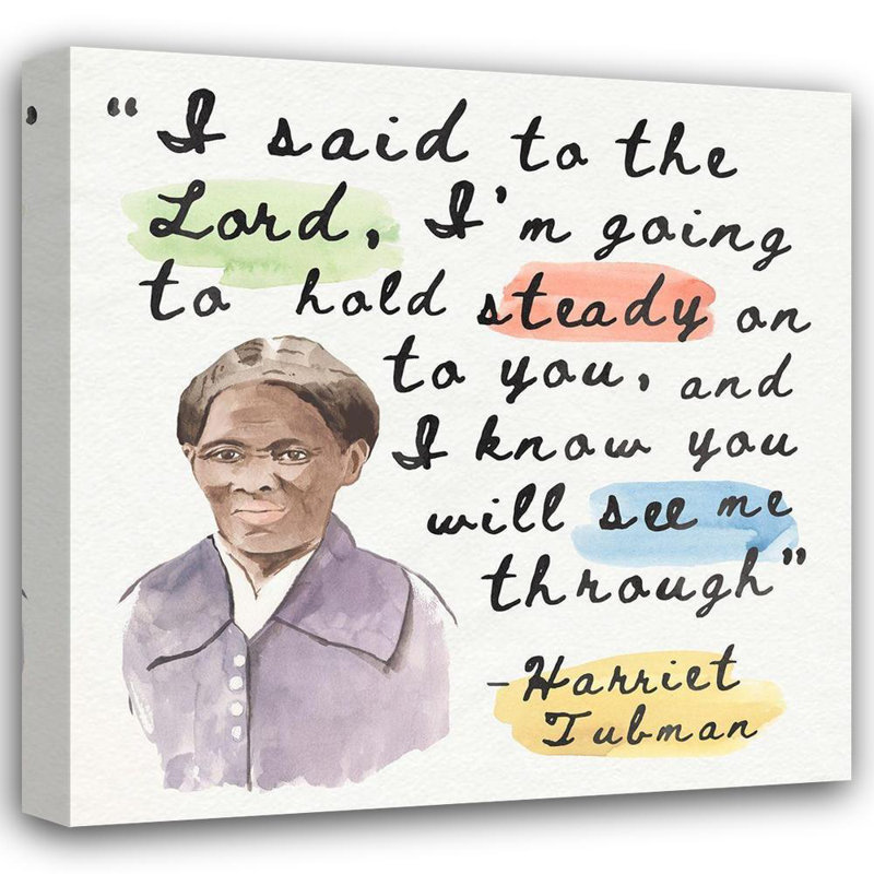 Art sur toile tendue par Trinx Warren, Annie, Harriet Tubman I, H 28 po x l 28 po